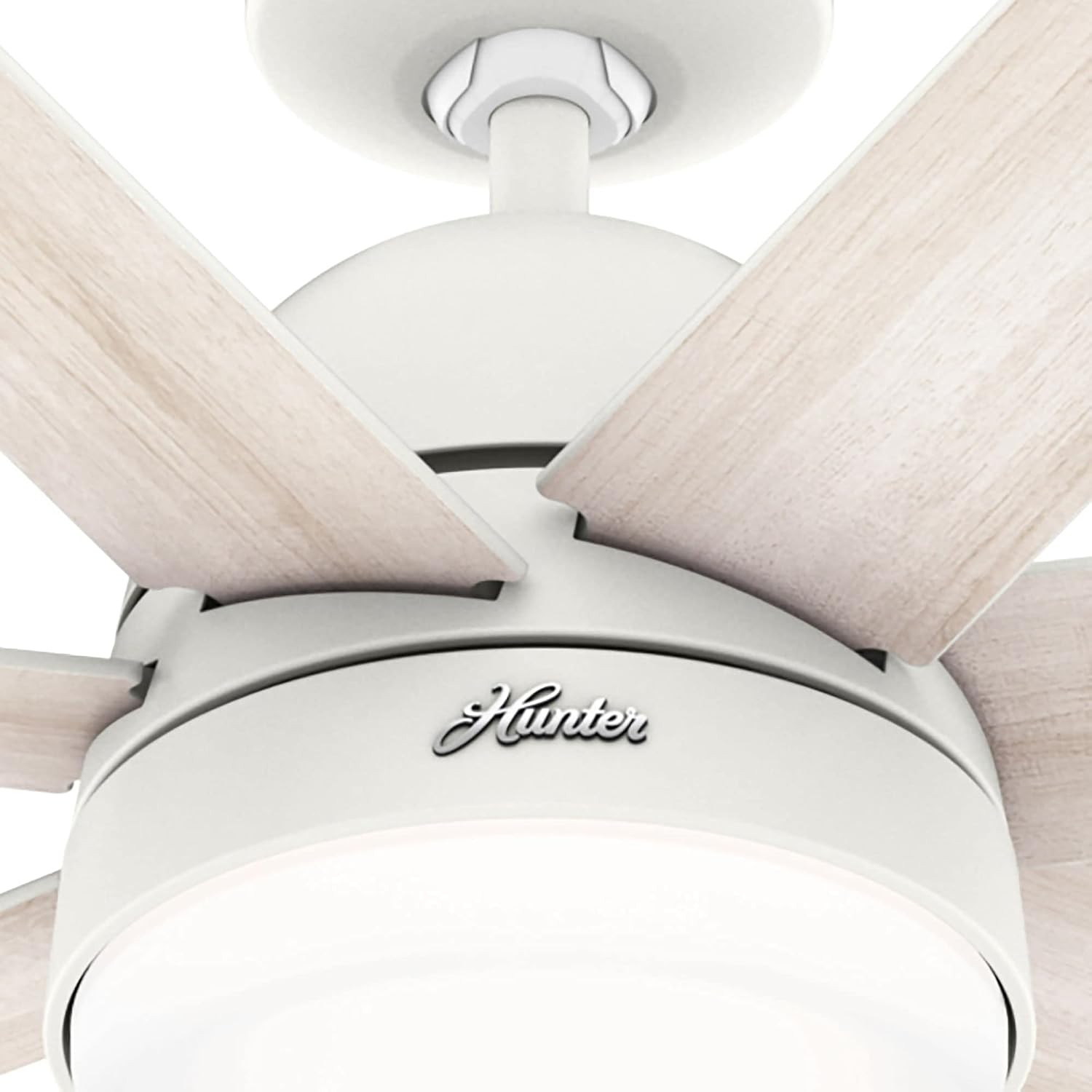 Hunter 60 inch WiFi Phenomenon Matte White Ceiling Fan with LED Light Kit and Wall Control