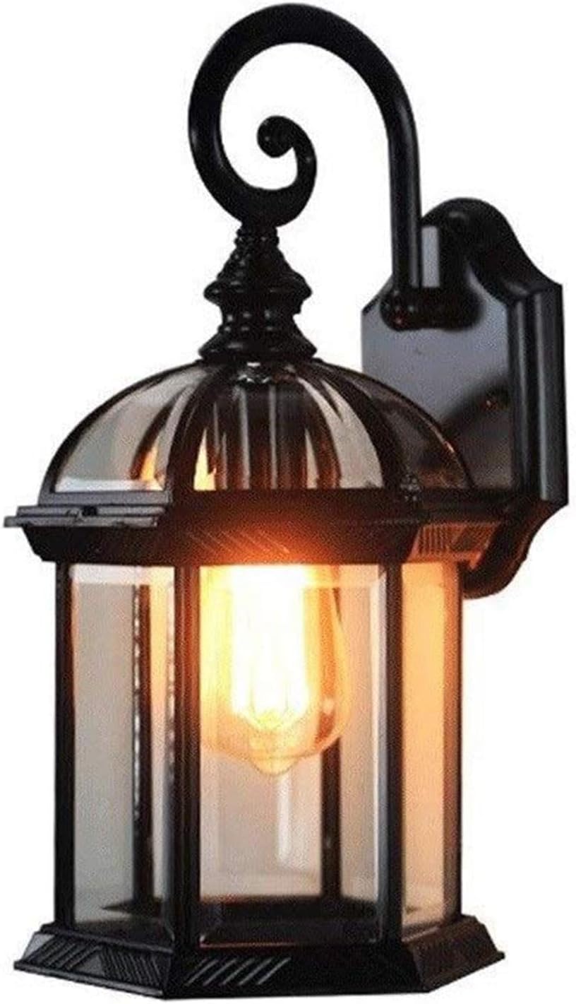 Black Porch Lights, LED Solar Lawn Light Garden Decoration Wall Lamp,Waterproof Outdoor Spotlight Wall Sconce,for Courtyards, Corridors, Hallways, Doorways