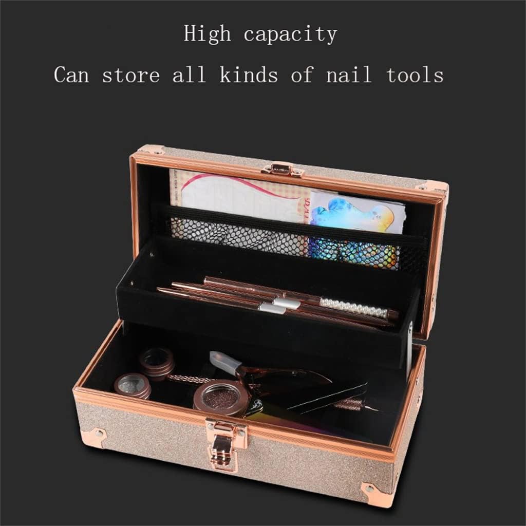 Travel Cosmetic Bag Nail Beauty Box Makeup Large Capacity Suitcase Ladies Tool Storage