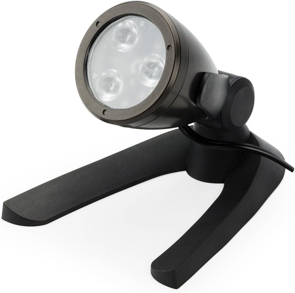 Aquascape 3-Watt Submersible Underwater Warm White LED Spotlight for Ponds, Water Features & Landscape Lighting, 84033