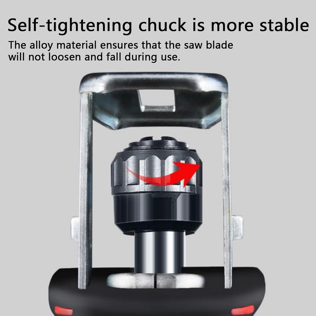 Reciprocating Saw,21v Cordless Saber Saw With-2x 6000mah Batteries and 4 Pcs Saw Blades, Electric Reciprocating Saw for Wood and Metal Cutting