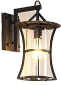 Black Porch Wall Lights, LED Solar Landscape Spotlights Wall Lamp, Modern Patio Lights Fixture Wall Sconce,for Garage, Entryway, Hallway, Garden