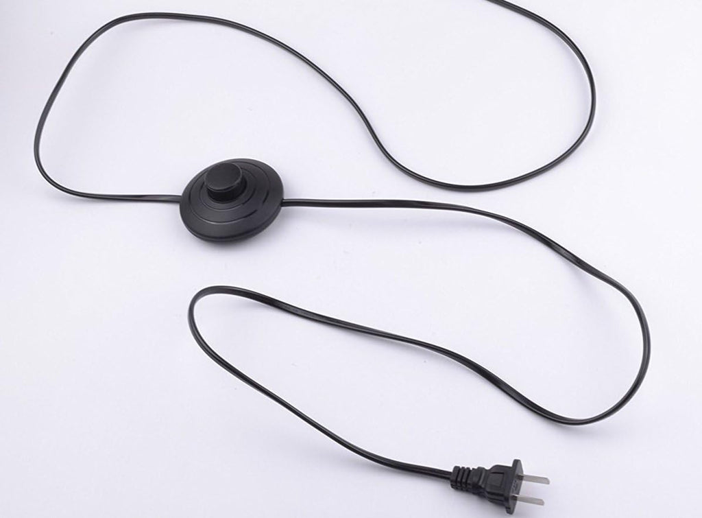 COB High Accent Uplight 5W LED Barrel Type Spotlight Decorative Light Adjustable Body 5.9ft On/Off Foot Pedal Switch Cord for Loft Gallery Exhibition Stage Background Wall Spotlight 3-Pack