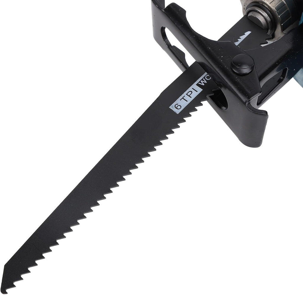 Cordless High Power Variable Speed Brushless Reciprocating Saw with 4000mAh Battery Cut Wood Metal Plastic Handheld (US Plug 100-240v)