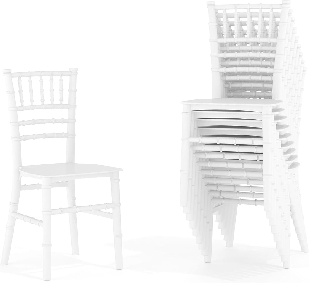 Flash Furniture Hercules Series Children's Resin Event Chairs, Commercial/Residential All Occasion Chairs for Kids, 330 lb. Static Weight Capacity, Set of 10, White