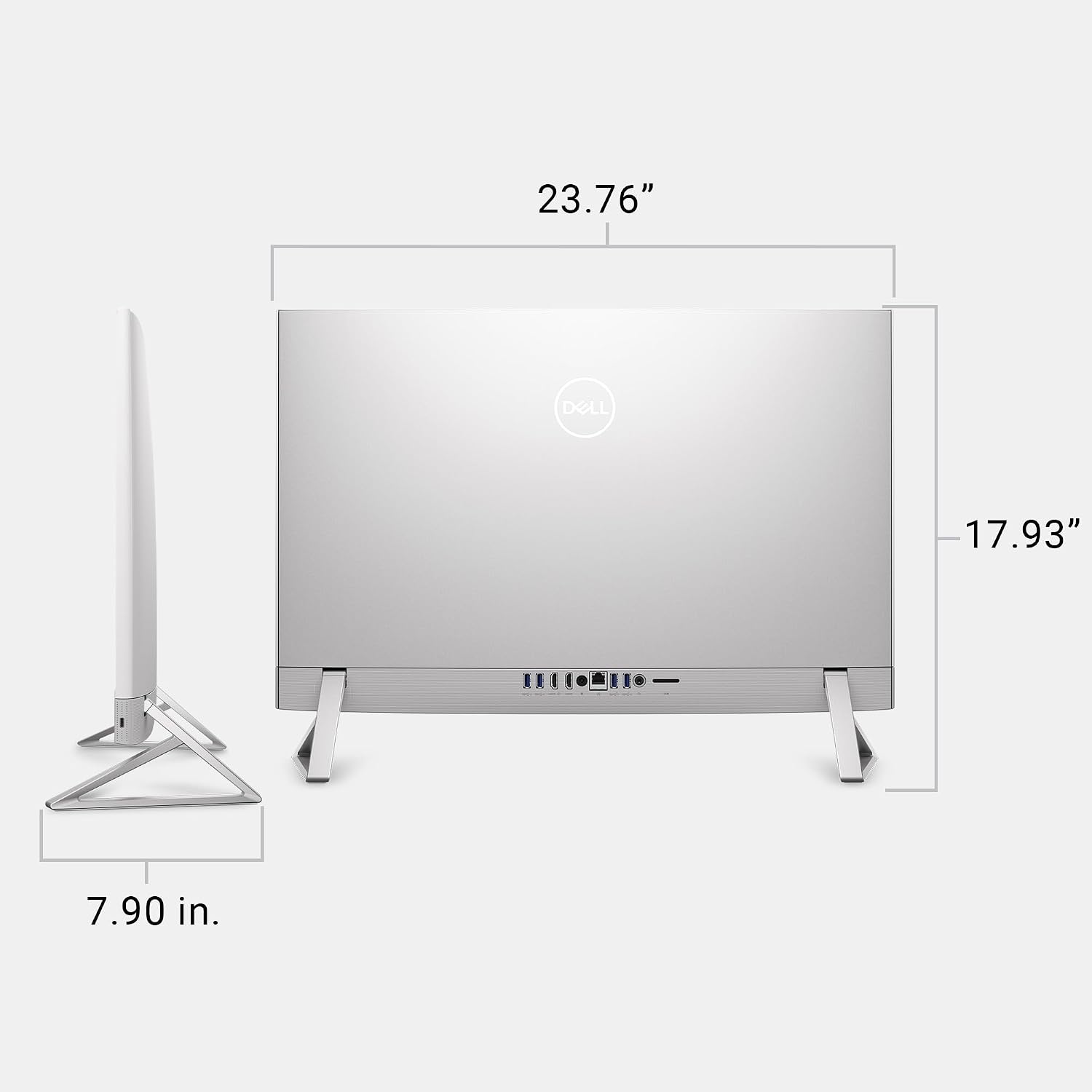 Dell 27 All-in-One Desktop ec27250-27-inch FHD Touch Display, Intel Core 7 Processor 150U, NVIDIA GeForce MX570A 2GB GDDR6 Graphics, 32GB DDR5 RAM, 1TB SSD, Windows 11 Pro, Onsite Service - White