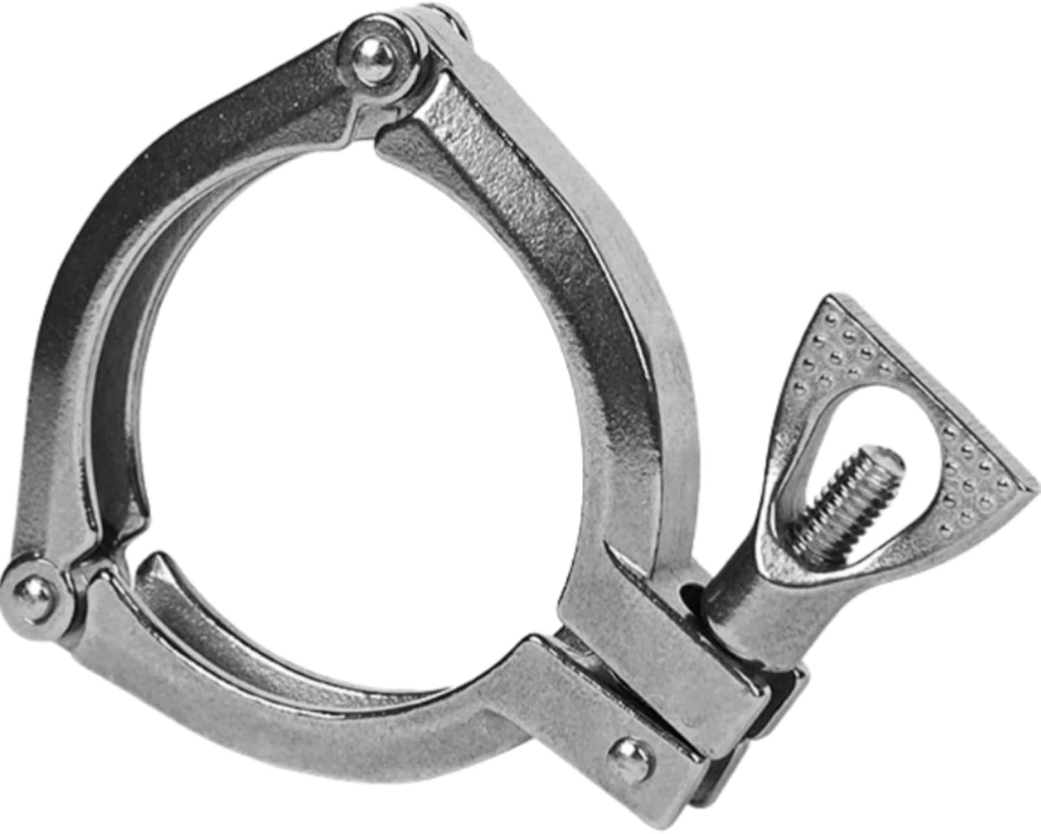 8' three pieces Clamps, 304 Stainless Steel ISO Three Segment Heavy Duty Tri-Clamp sanitary tri clamps, fit ferrules SS Pipe clamps (8')