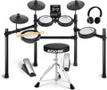 AODSK Electronic Drum Set, Professional Mesh Drum Pads, Upgraded Sound Module (260 sounds/30 Kits/20 Songs),Includes Sticks,Headphones,drum throne (2025 New Upgraded)