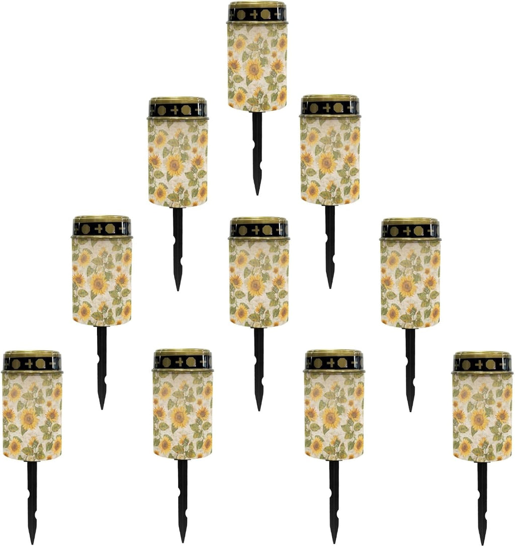 Outdoor Solar Lights,Sunflower Solar Stake Lights Waterproof Solar Garden Lights Landscape Lighting Solar Pathway Lights Solar Lantern Outdoor Powered-Warm White