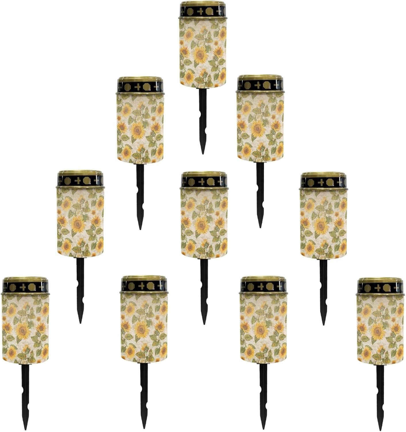 Outdoor Solar Lights,Sunflower Solar Stake Lights Waterproof Solar Garden Lights Landscape Lighting Solar Pathway Lights Solar Lantern Outdoor Powered-Warm White