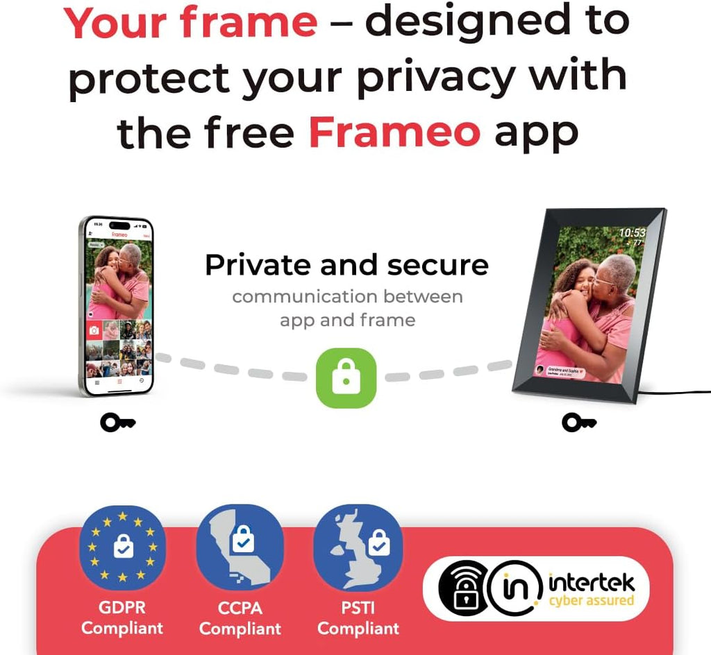 Digital Picture Frame WiFi, 15.6 Inch Frameo Digital Photo Frame, 32GB Memory, 1920*1080 IPS HD Touch Screen, Auto-Rotate, Share Pictures Video Instantly, Gift for Mom, Wedding, Birthday, Anniversary