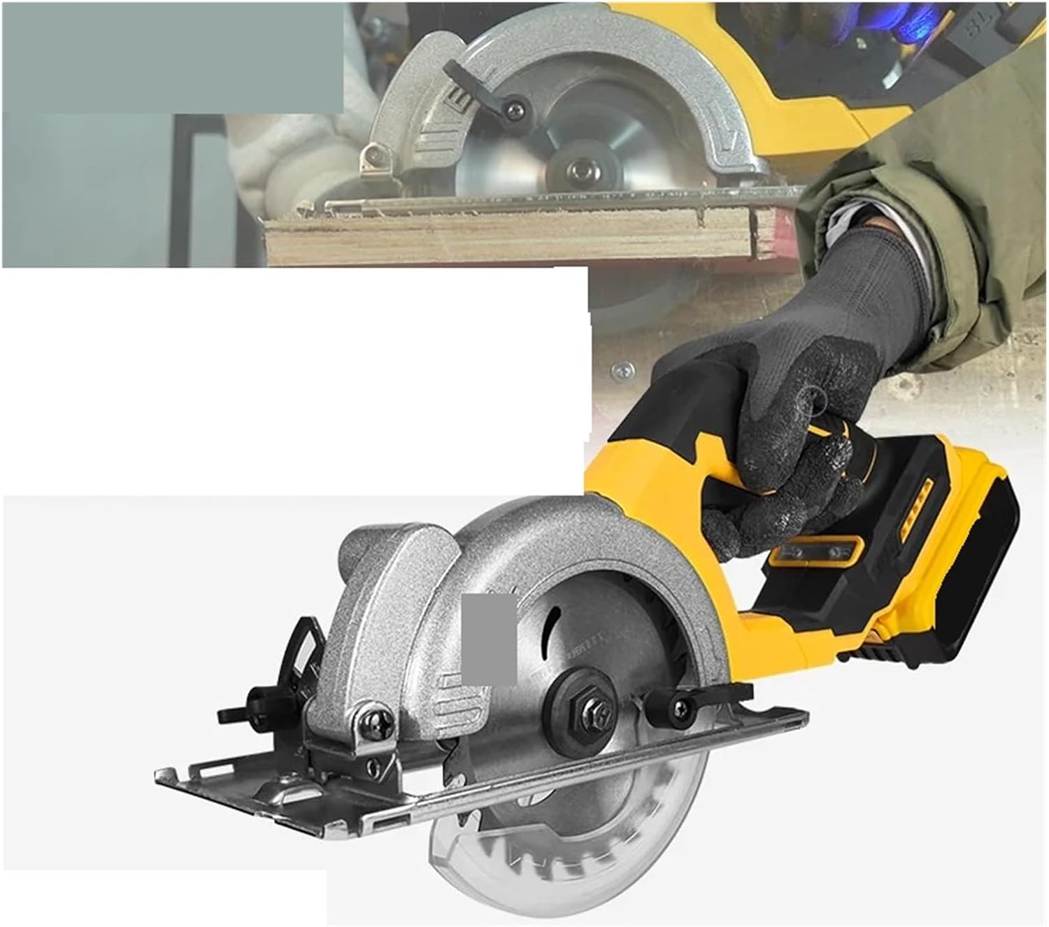 Reciprocating Saw, Electric Goddess 5.5in Brushless Circular Saw ﻿For Battery ﻿Cordless 1000W Handheld Woodwork Power Tool