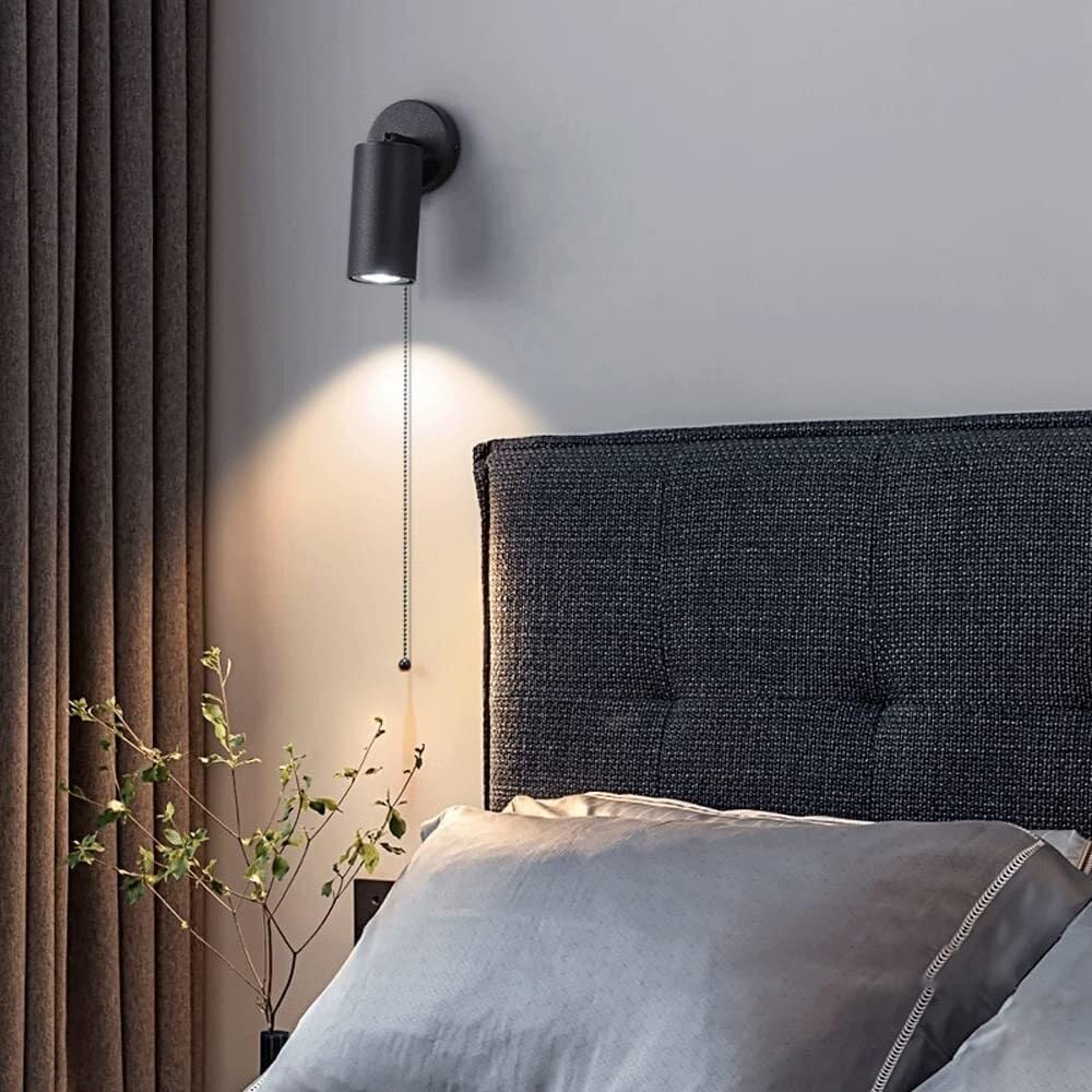 Adjustable Indoor Spotlight Wall Light - Multi-Purpose GU10 Downlight for Bedside, Headboard, Picture Lighting, Hotel, Corridor, Aisle