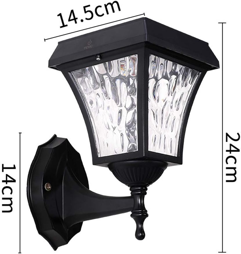 Outdoor Security Lamp, 2200mAh Rechargeable Battery, Lasting Warm Light for Yard Landscape, Waterproof Black Garden Spotlight, Solar LED Lighting for Pathway (White Light)