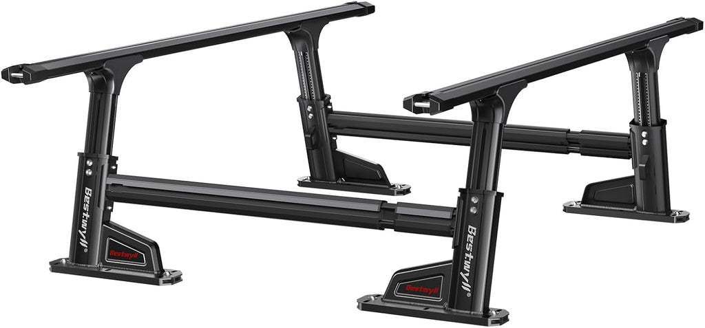 Bestwyll Bed Rack and Bed Bars (Fits Both B & K Style Truck Bed Covers, High Bed Rack)