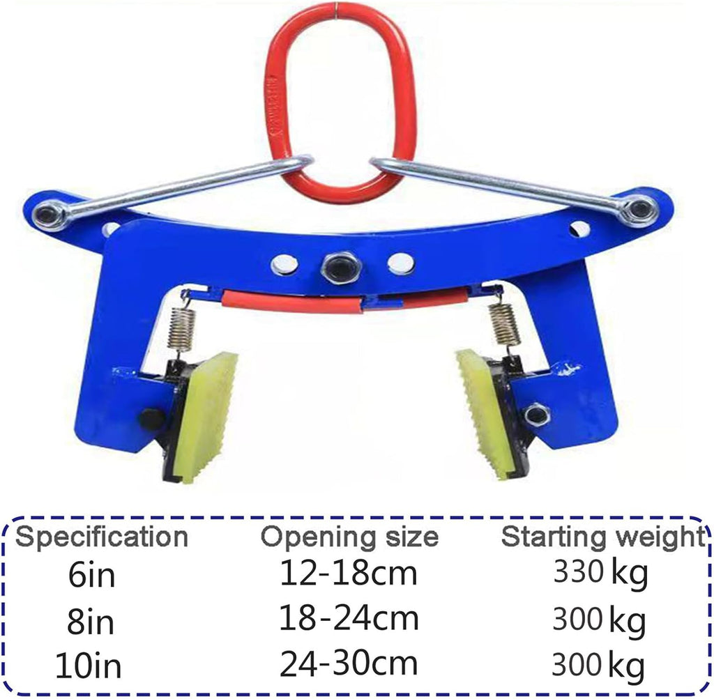6in Metal Lifting Clamp - Heavy-Duty Stone and Steel Vertical Plate Lifting Clamp for Safe Transport and Handling of Heavy Materials