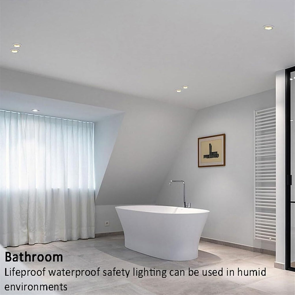7W/12W/15W Ceiling Recessed Aluminum Panel - IP65 Waterproof Rustproof Recessed Shower Spotlight for Indoor & Outdoor Wet Areas