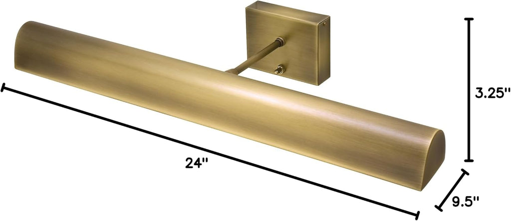 House of Troy BTLED24-71 Classic Battery Operated LED Picture Light, 24', Antique Brass