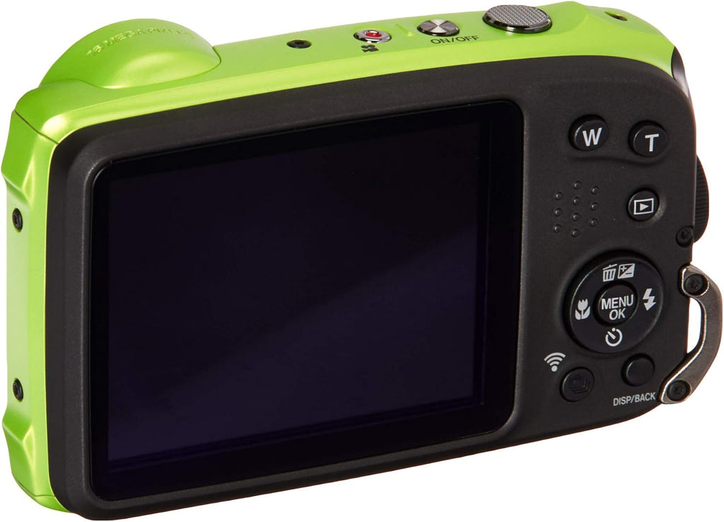 Fujifilm 600019756 FinePix XP120 Shock & Waterproof Wi-Fi Digital Camera, Black/Lime Green