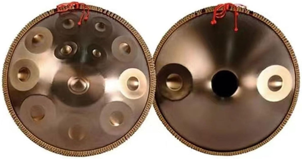 Handpan Drum Steel Hand Pan, 9/10/12/14 Notes Hand Drum In D Kurd Minor, 432 Hz Handpan Drums Percussion Instrument Steel Handpan Drum, With Handpan Bag, 2 Mallets And Hand Drum Stand(12Notes)