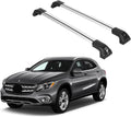 ERKUL Heavy Duty 220lb Roof Rack Cross Bars for Mercedes Benz GLA 2014-2020 | Solid Metal Mounts | Aluminum Crossbars with Anti Theft Lock for Rooftop - Compatible with Flush Rails - Silver