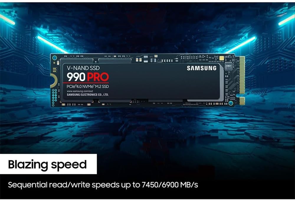 Samsung MZ-V9P4T0B/AM 990 PRO PCIe 4.0 NVMe M.2 SSD 4TB Bundle with 2 YR CPS Enhanced Protection Pack