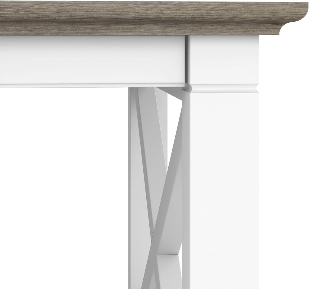 Bush Home Key West Farmhouse TV Stand for 65 Inch TV, Tall Entertainment Center with Storage