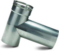 Fireside Chimney Supply 2-Part Flex Tee | 316 Stainless Steel Chimney Tee | All-Fuel Vent Connector | Quick-Connect Flex Tee | Heavy-Duty 6 Inch