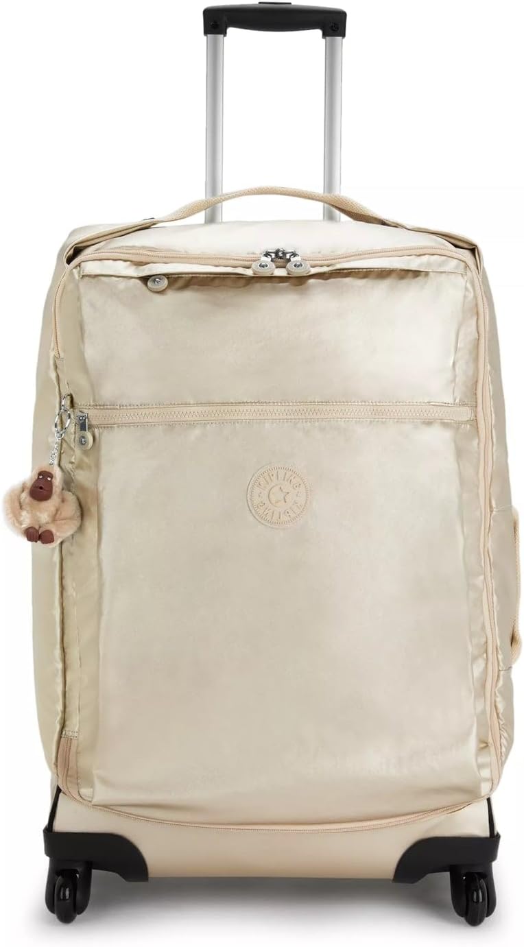 Kipling Women's Darcey Medium 26-Inch Softside Checked Rolling Luggage, 360 Degree Spinning Wheels