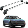Roof Rack Cross Bars for Hyundai Ioniq 5 (2025–Up) – Fits Flush/Integrated Roof Rails, Rail-Clamp Mount, 330 lbs Capacity, Aluminum T-Slot Bars, Lockable, Heavy-Duty No-Drill Installation (Silver)