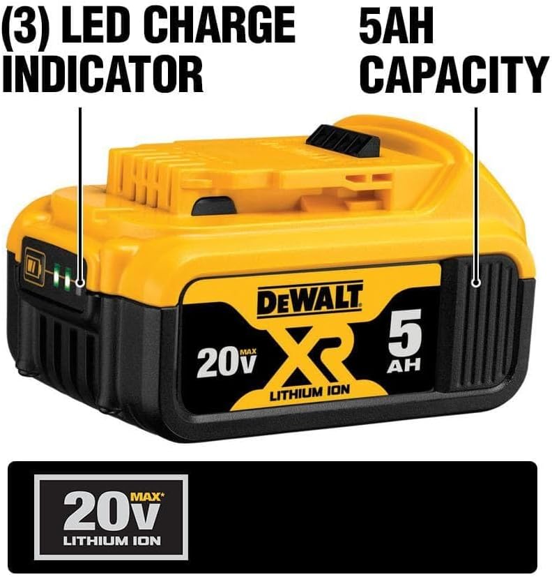 DEWALT 20V MAX* Cordless Reciprocating Saw Kit, 5 Amp-Hour Battery (DCS387P1)