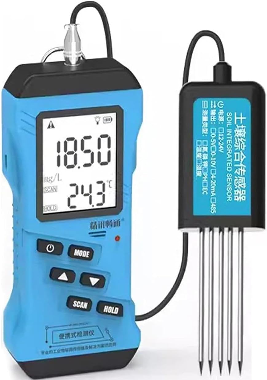 7-in-1 Soil Test Kit - High Accuracy pH, Moisture, NPK Nutrient Meter for Phosphorus, Potassium, Conductivity - Essential Gardening Tool for Healthy Plants