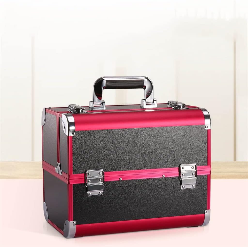 Ladies Cosmetic Case Travel Tote Bag Beauty Nail Suitcase Storage Box Large Capacity Embroidery Tool