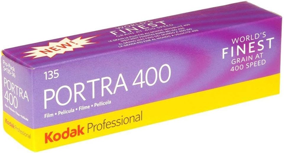 Kodak Portra 400 Professional ISO 400, 35mm, 36 Exposures, Color Negative Film (5 Roll per Pack) 3 Pack
