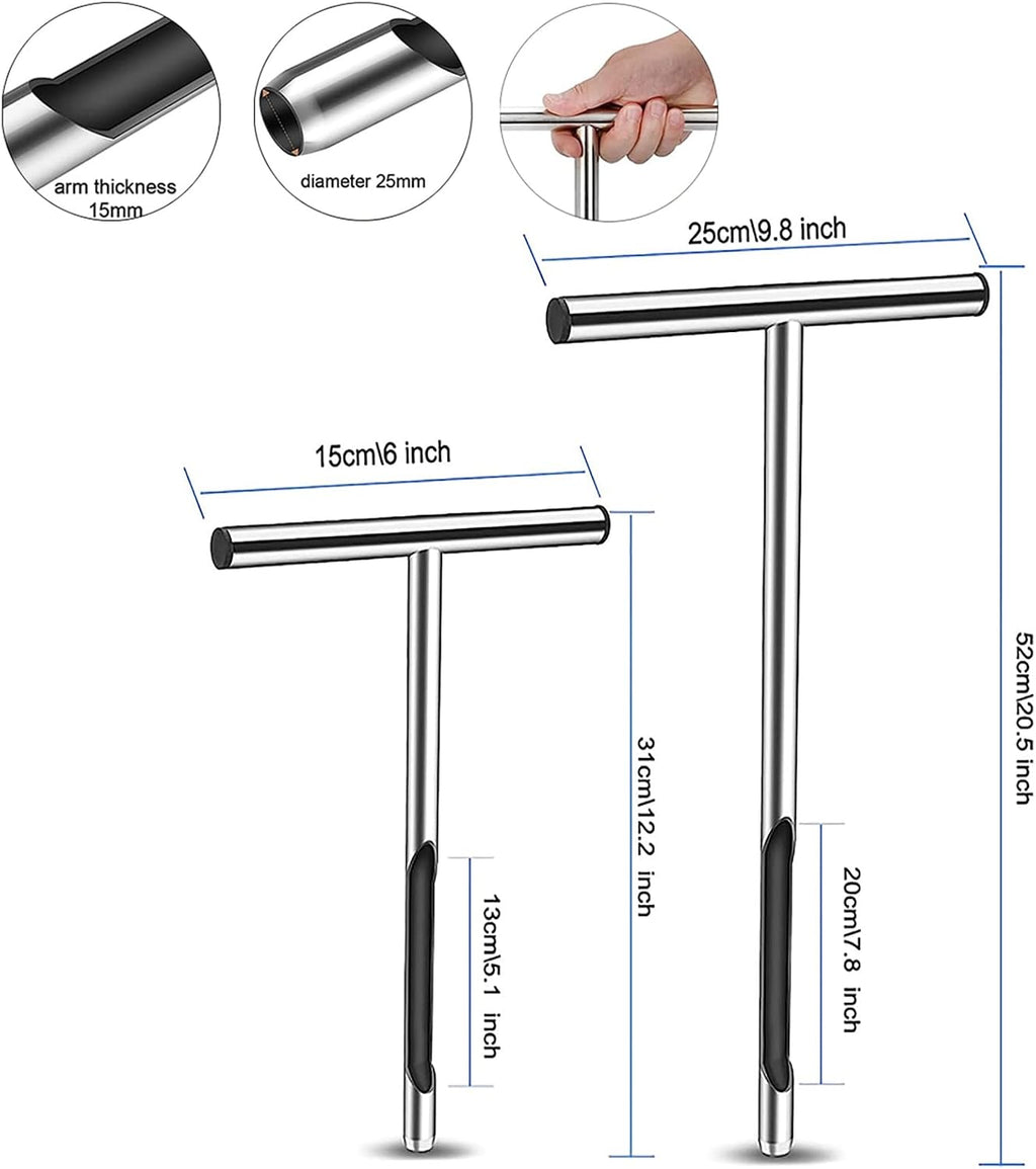 Soil Sampler Probe Kit - 21' T-Style Handle Soil Testing Tool for Accurate Plant Care, Garden, Lawn & Farm Soil Sampling - Essential Gardening Equipment