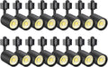 VANoopee 16-Pack 10W Dimmable LED Track Lighting Heads H Type Track Light Replacement Fixtures Bright 4000K Neutral White Ceiling Spotlight for Accent Task Art, Flicker Free CRI90+ 24° 800lm Black