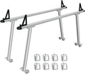 GarveeTech Truck Rack, 71' Aluminum Ladder Rack for Trucks, 800 lbs Capacity with Non-Drilling C-Clamps, Heavy Duty Pickup Truck Racks Two-Bar Set for Kayak, Surfboard, Lumber, Ladder