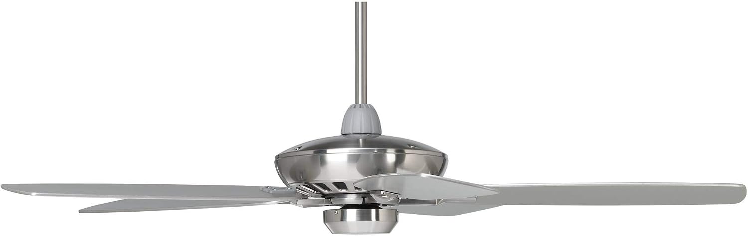 Casa Vieja 52' Journey Modern Country Indoor Ceiling Fan with Handy Remote Control Brushed Nickel Silver for House Bedroom Living Room Home Kitchen Family Dining Office