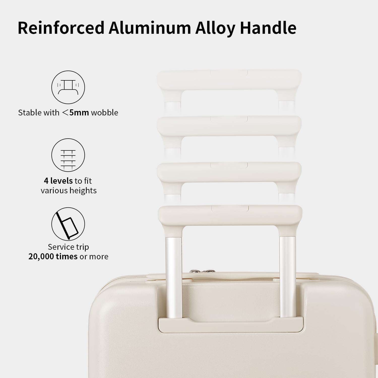 Checked 24 inch Luggage with 8 Spinner Wheels, Large Suitcase with TSA Lock, 100% Lightweight PC Hard Shell travel luggage Suitcases for Men Women, 24-Inch Checked-In, Coconut White