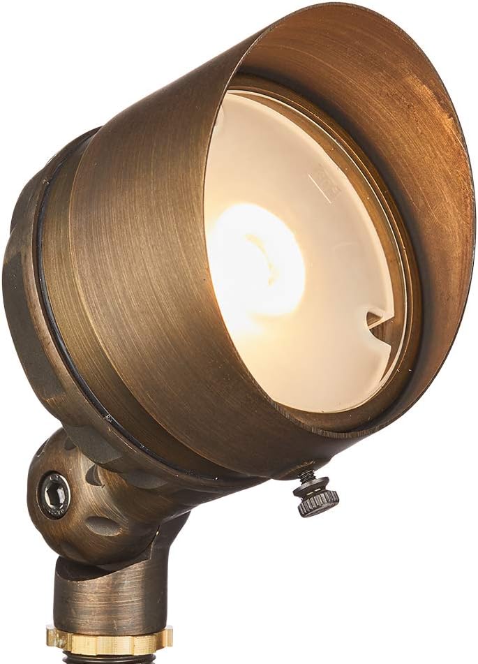 VOLT G4 Infiniti 12V Cast Brass (Bronze) LED Outdoor Spotlight 500 Lumens 2700K Warm White for Low Voltage Landscape Lighting