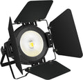 StageLights with Barn Doors - 100W COB LED Spotlights, Warm & Cold White Par Lights - DMX/Master-Slave DJ Lights, Church & Theater Spotlights