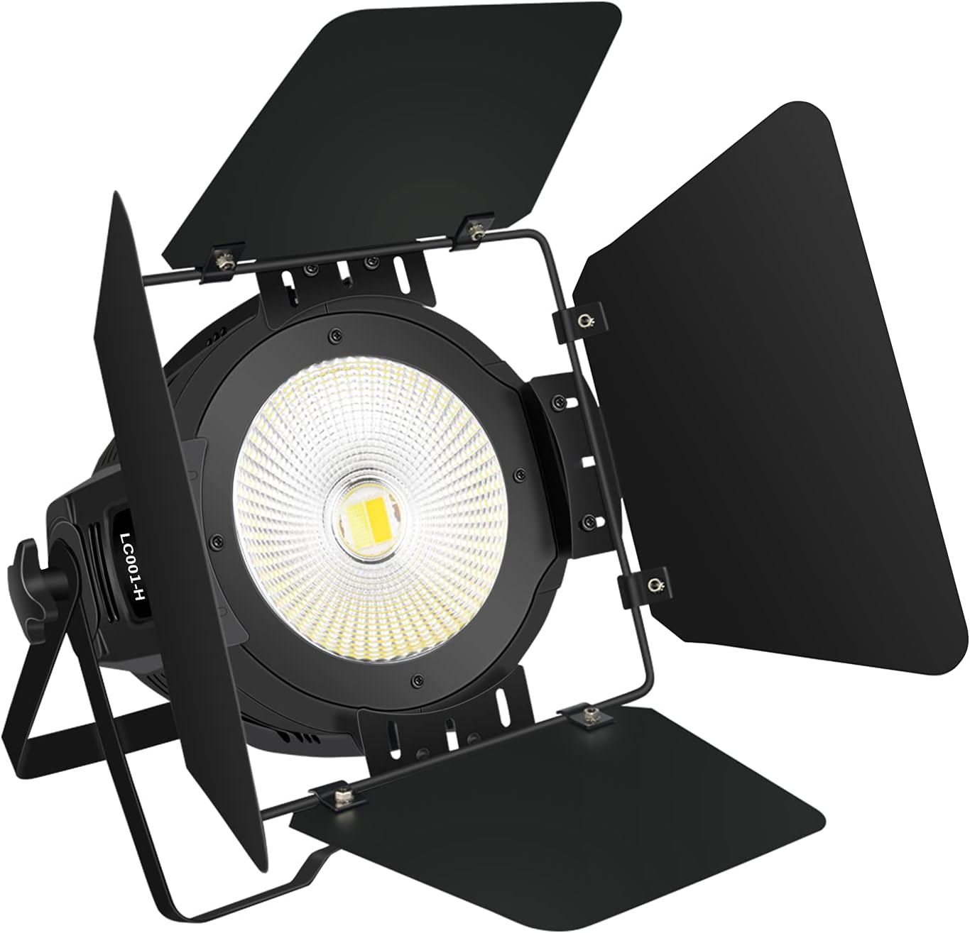 StageLights with Barn Doors - 100W COB LED Spotlights, Warm & Cold White Par Lights - DMX/Master-Slave DJ Lights, Church & Theater Spotlights