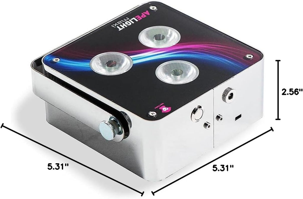 Ape Labs Maxi | Solo - German Made, Professional Smart Uplight, 45 Watt RGBW LED Par, Battery Powered w/Wireless DMX & MusikMode (Remote & Charger Not Included)