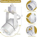 GU10 LED 3CCT White Track Lighting Kit 3000K/4000K/6000K Adjustable with 13.1FT H-Type Track Light Rails, 12PCS Ceiling Spotlight Fixture with Replaceable GU10 Bulbs