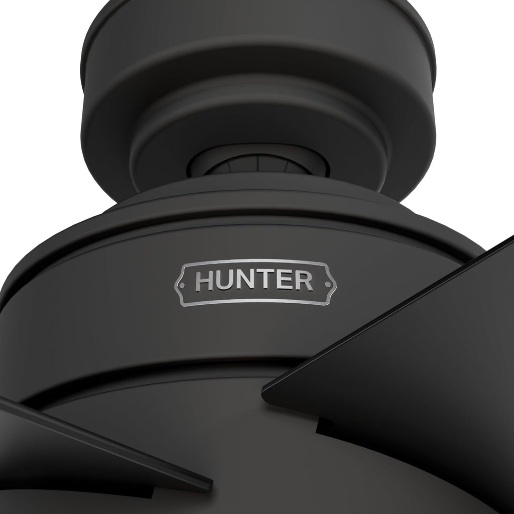 Hunter Xidane Ceiling Fan with LED Lights & Remote (Matte Black)