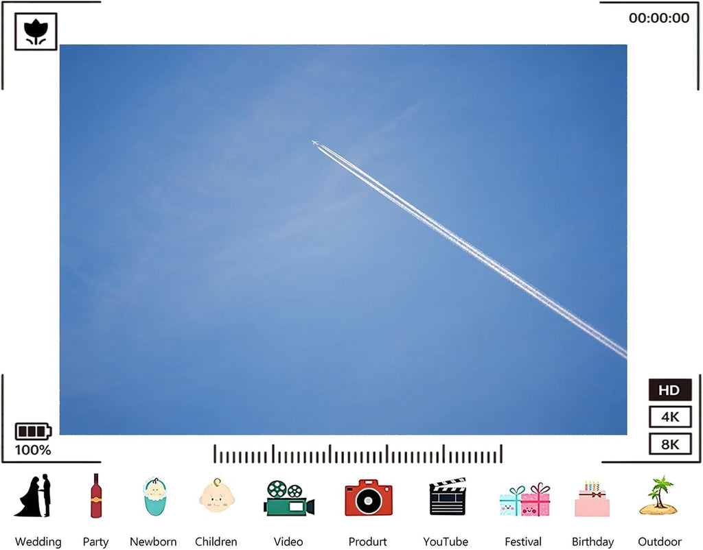 Trykid 20x10ft Blue Sky White Clouds Backdrop Natural Scenery Backdrop Clear Sky Clouds Photography Background Newborn Baby Shower Wedding Birthday Party Decoration Photo Prop