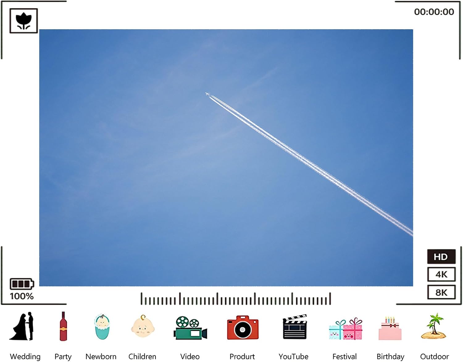 Trykid 20x10ft Blue Sky White Clouds Backdrop Natural Scenery Backdrop Clear Sky Clouds Photography Background Newborn Baby Shower Wedding Birthday Party Decoration Photo Prop