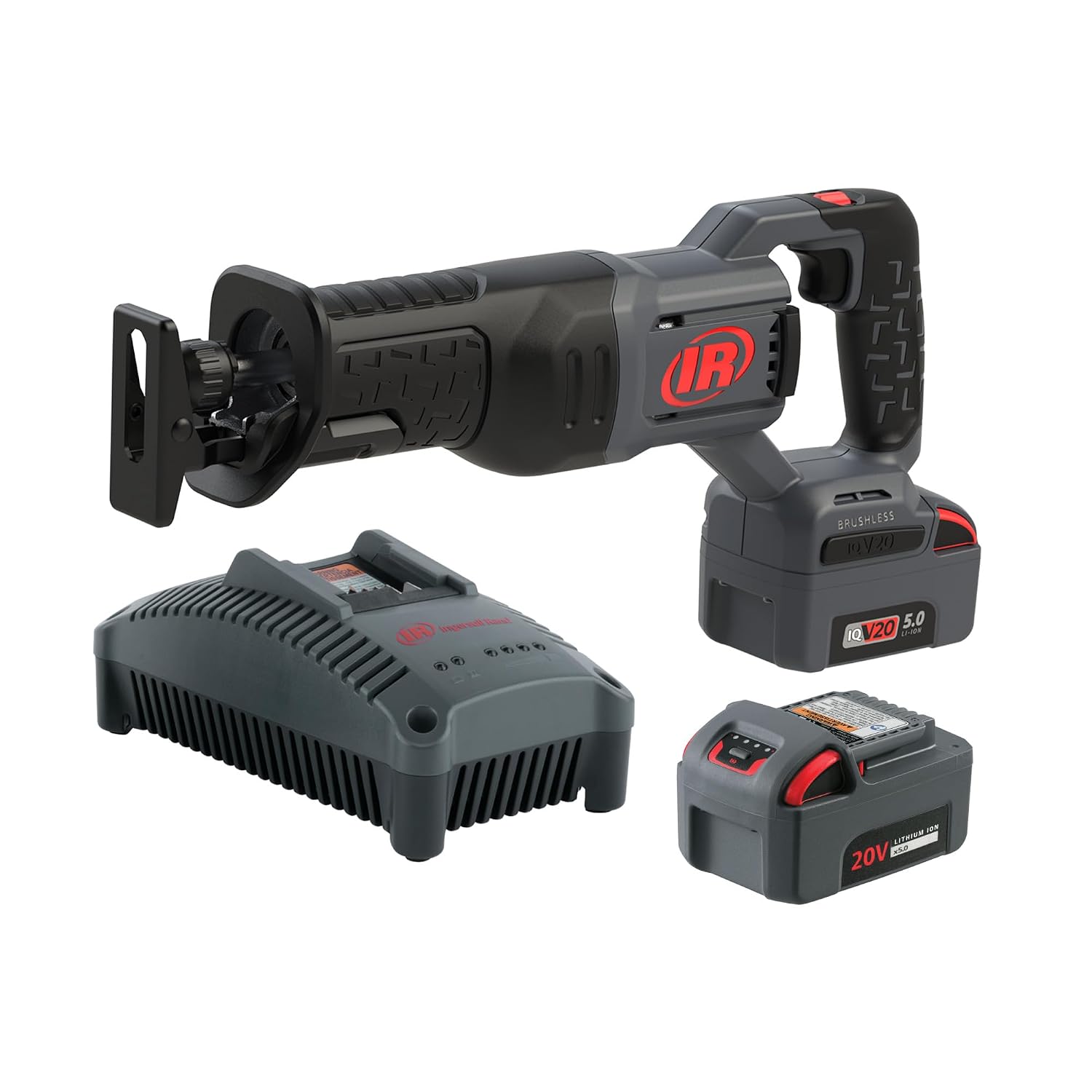 Ingersoll Rand C5101-K22 20V Cordless Reciprocating Saw 2 Battery Kit, 1-1/4' Stroke, 3000 SPM