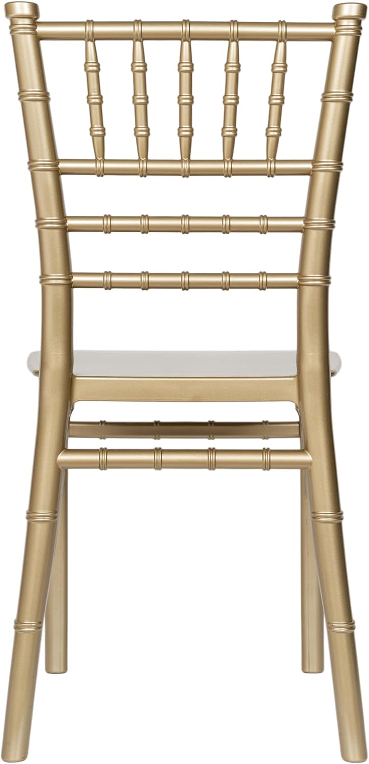 Flash Furniture Hercules 6 Pack Child's Gold Resin Party and Event Chiavari Chair for Commercial & Residential Use
