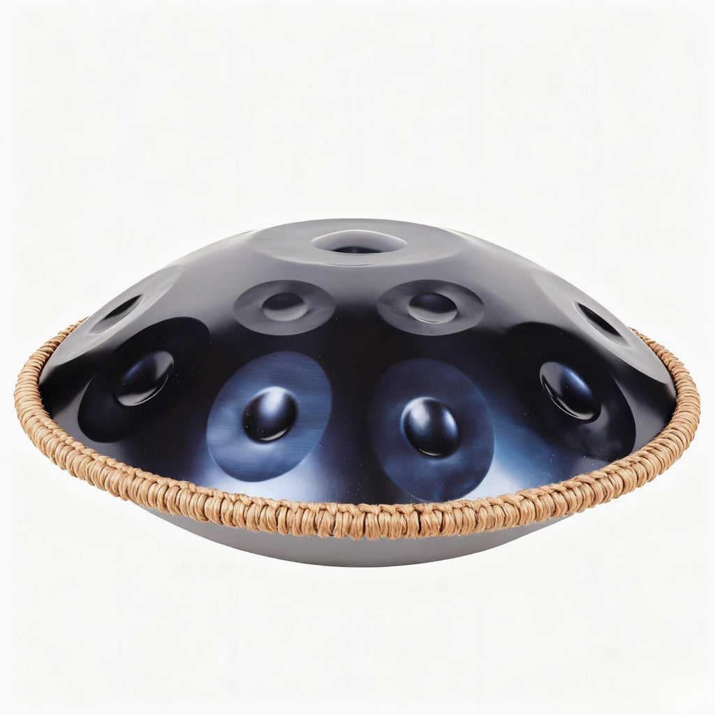 440HZ Steel Drum in 22Inch D Minor 12 Notes Hand Pan Drum Percussion Musical instrument with Soft Hand Pan Bag (12 Notes Blue Handpan)
